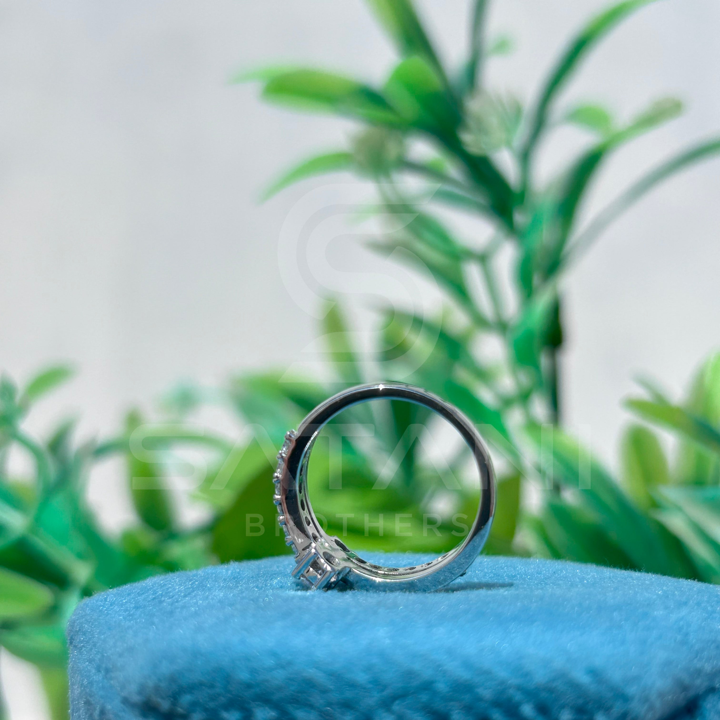 Elegant Twin Moissanite Ring in 14K Rose Gold | Unique Double Solitaire Engagement Ring | Dainty Anniversary or Promise Ring for He