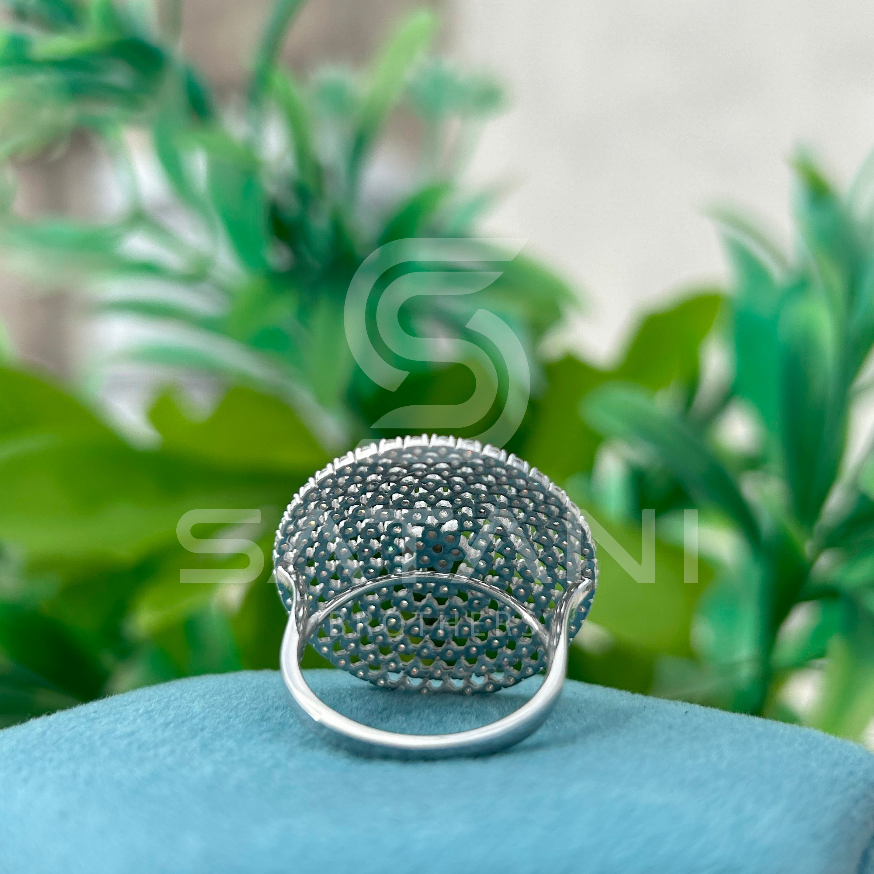 Diamond Dome Cocktail Ring