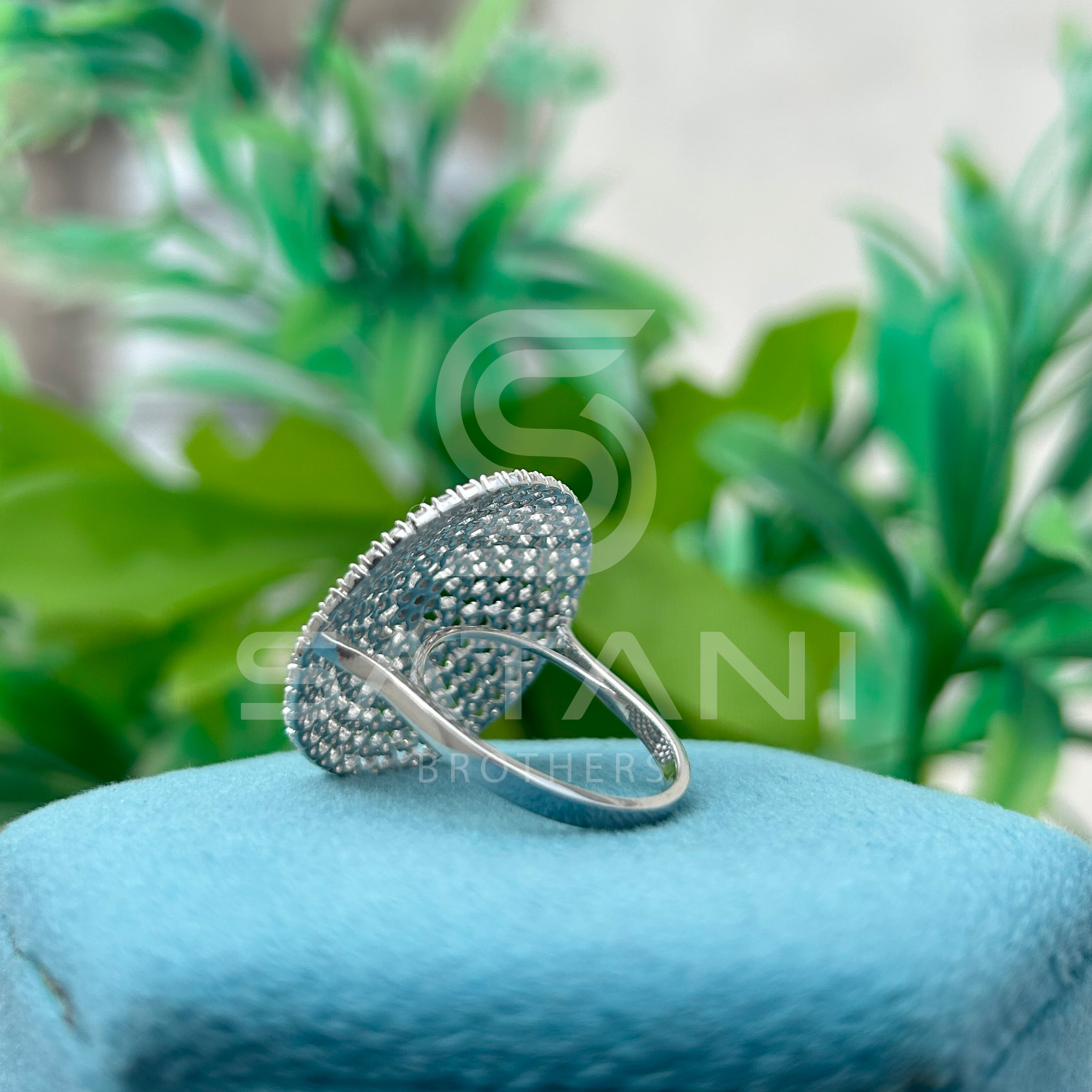 Diamond Dome Cocktail Ring