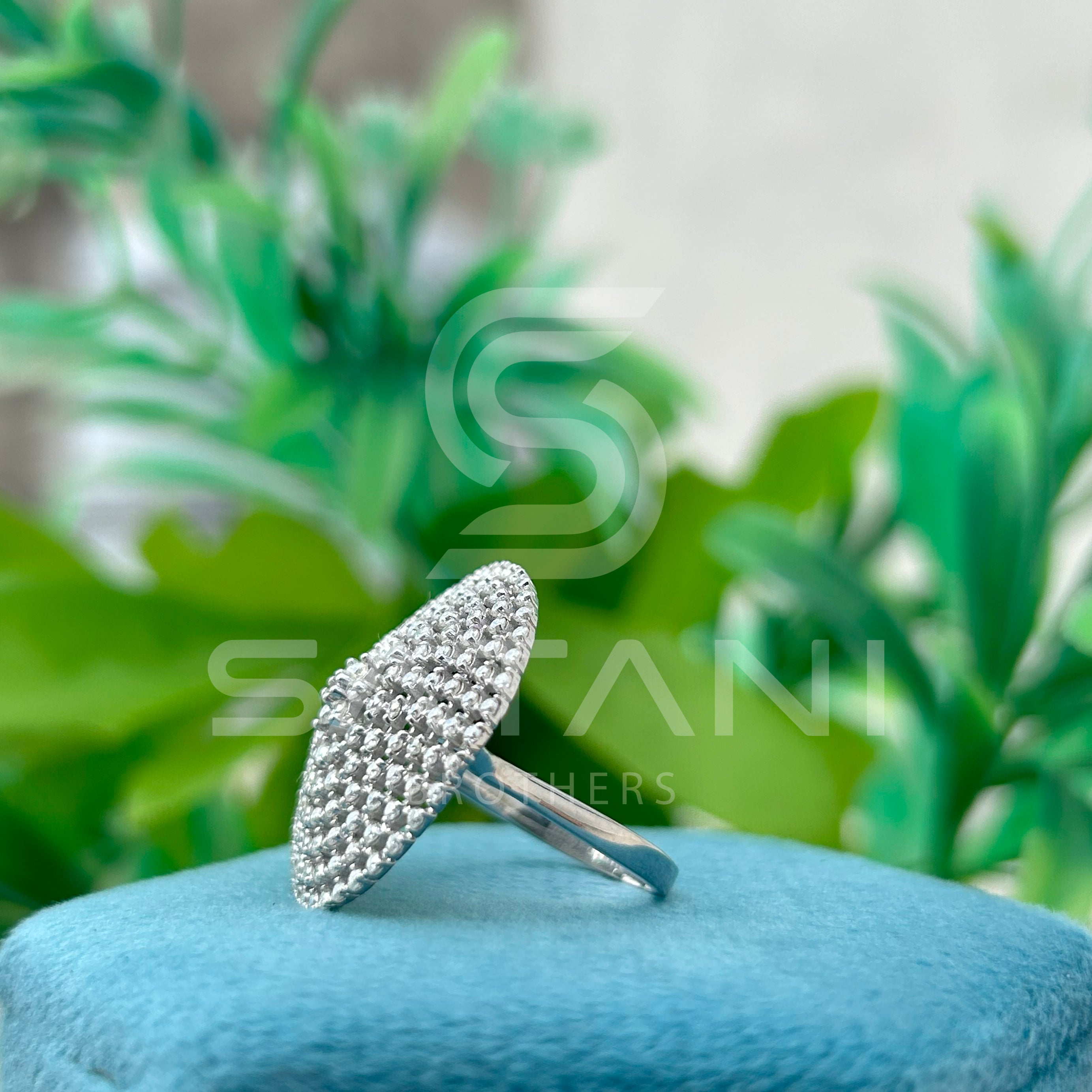 Diamond Dome Cocktail Ring