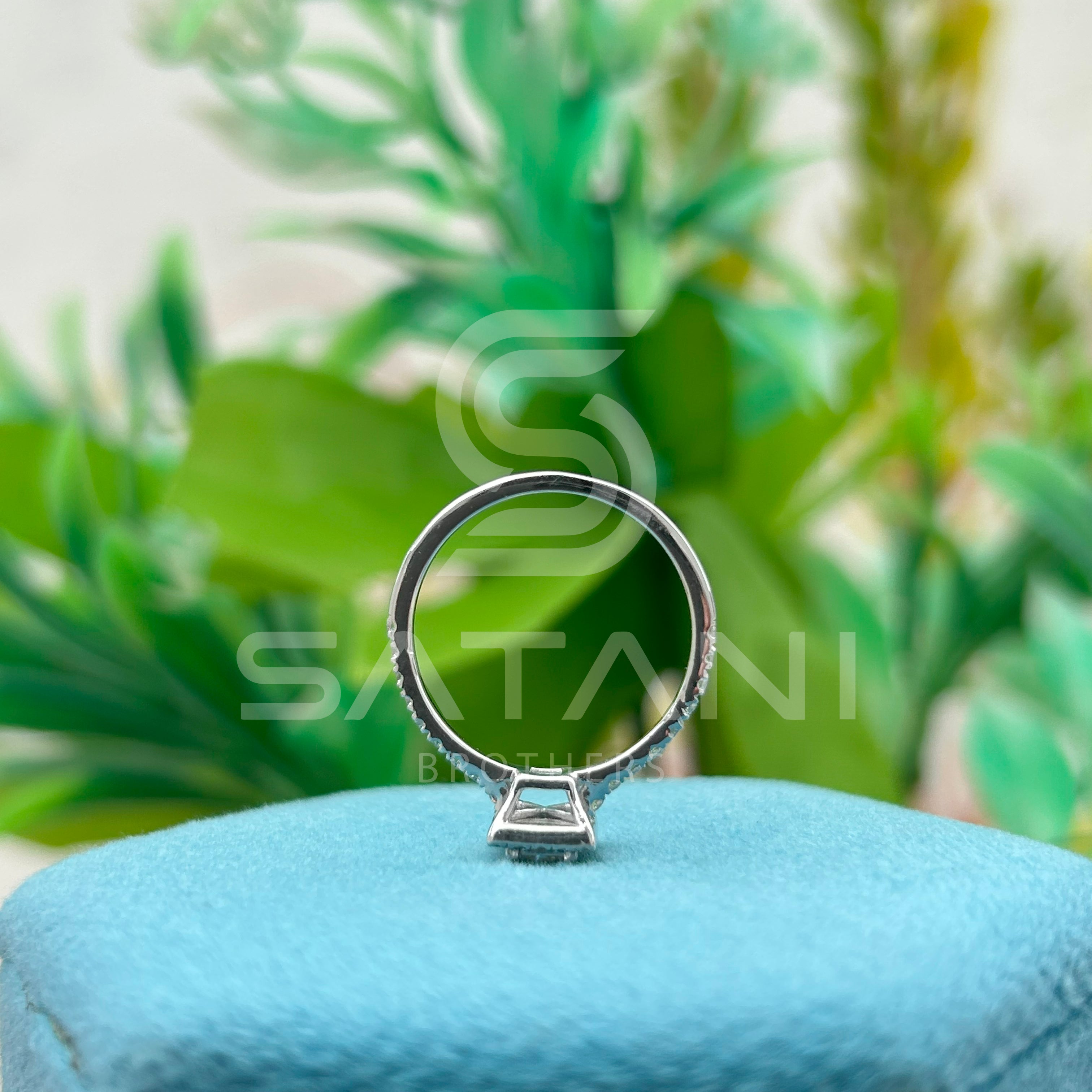 Elegant Princess-Cut Diamond Ring – Timeless Sparkle by Satani Brothers