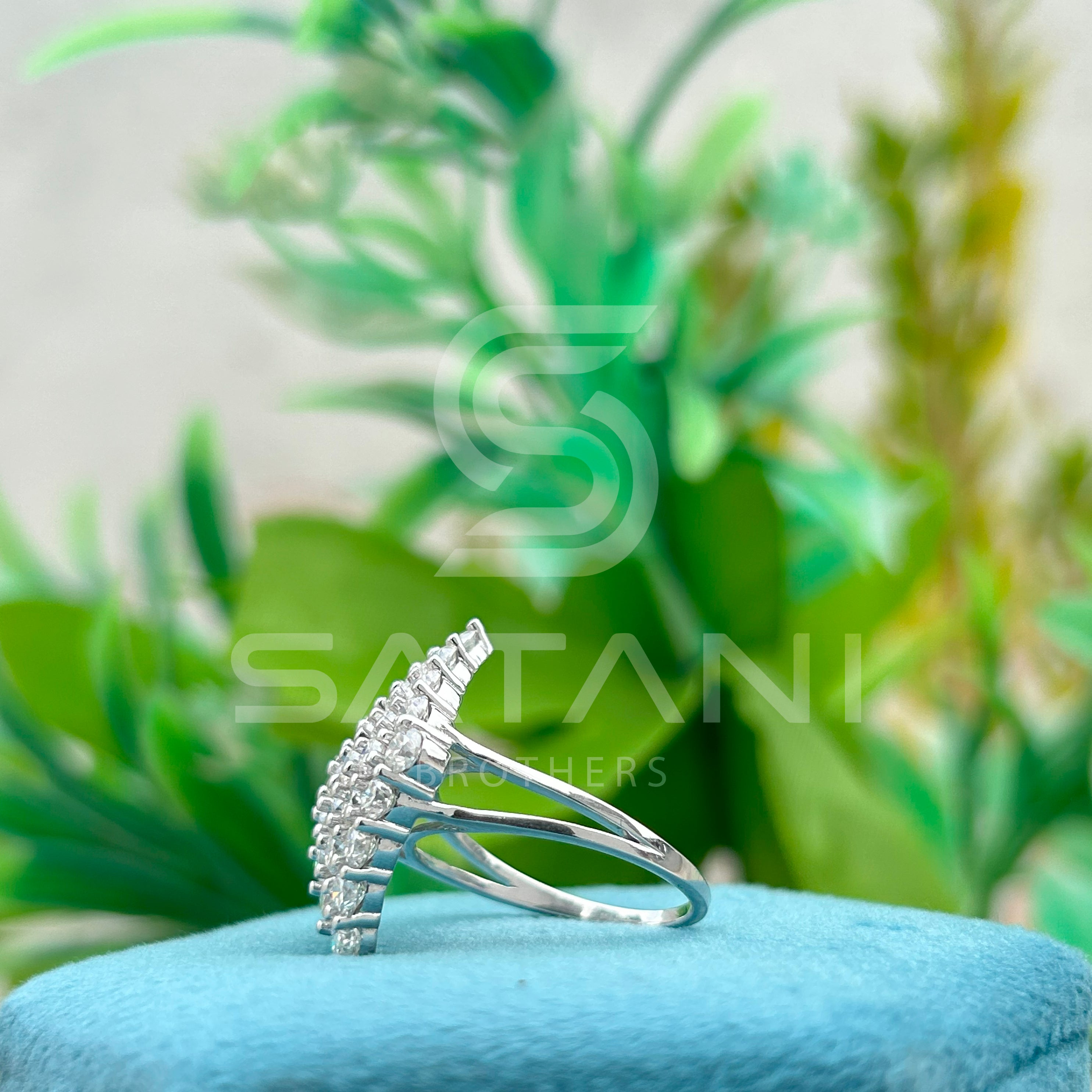 Diamond Marquis Cluster Ring
