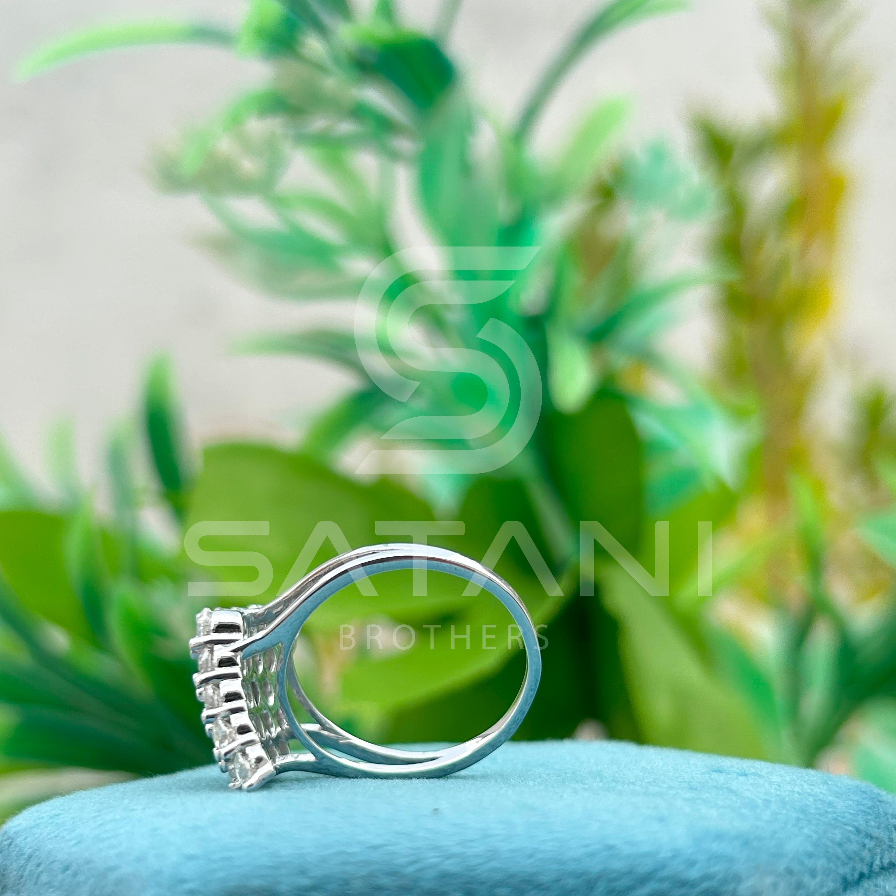 Diamond Marquis Cluster Ring