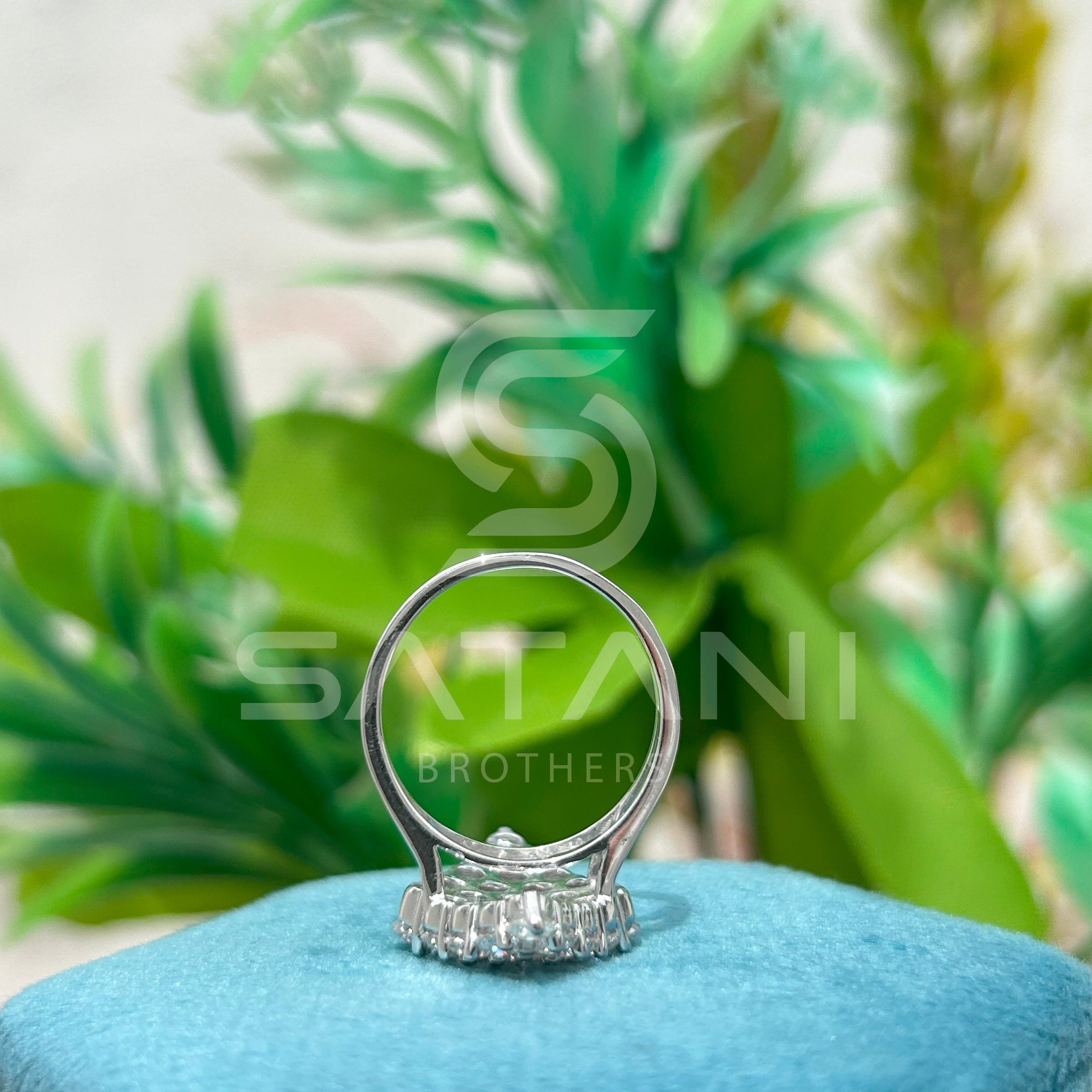 Diamond Marquis Cluster Ring