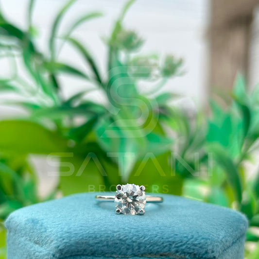 Timeless Solitaire Moissanite Ring for Women – Minimalist Design