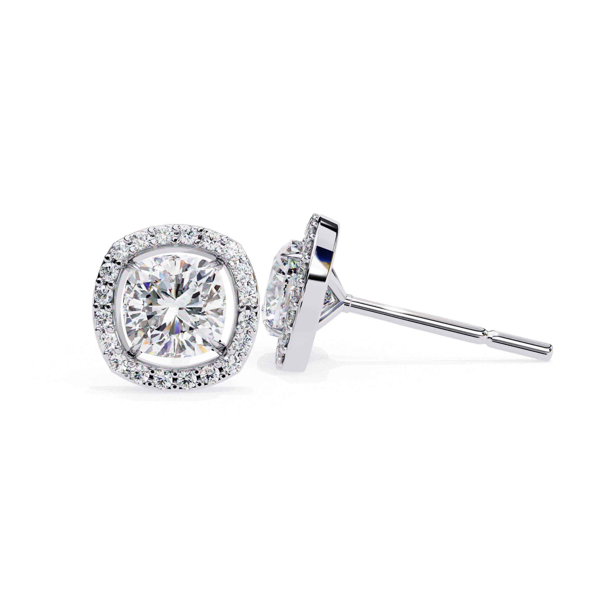 Diamond stud earrings 