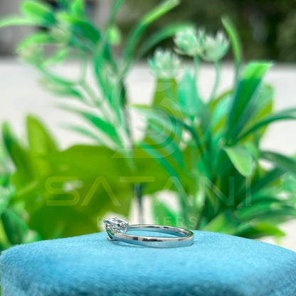Heart Shape Moissanite Solitaire Ring – Dainty Engagement Ring, Promise Ring, Minimalist Jewelry
