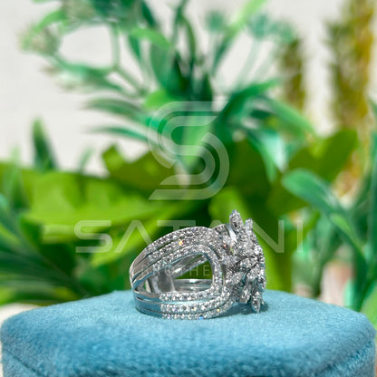 Radiant Blossom Diamond Ring