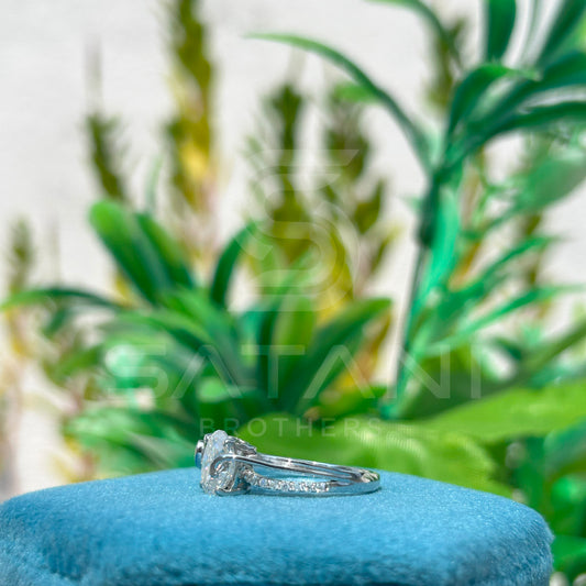 Eternal Glow – Oval Cut Moissanite Ring in Timeless Elegance