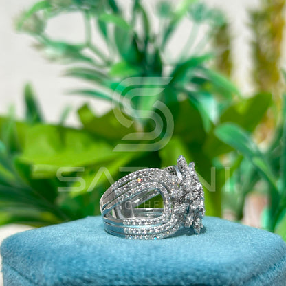 Radiant Blossom Diamond Ring
