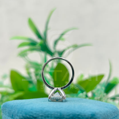 Emerald Cut Moissanite Engagement Ring – Solitaire Moissanite Jewellery, Classic White Gold Ring, Timeless Bridal & Anniversary Gift by Satani Brothers