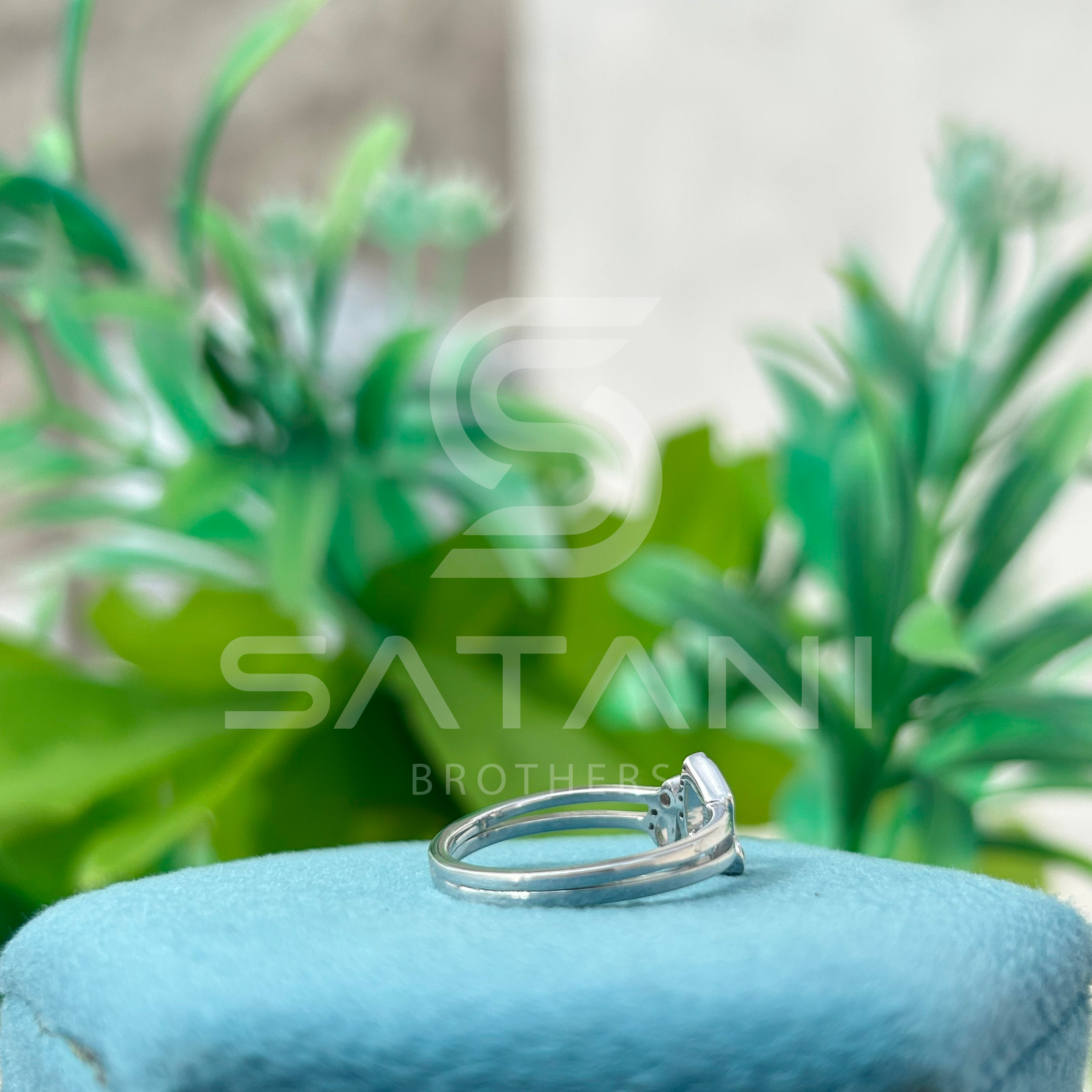 Musical Note Diamond Ring in Sterling Silver – Unique Music Lover Jewelry Gift