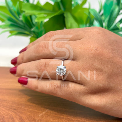 Timeless Solitaire Moissanite Ring for Women – Minimalist Design