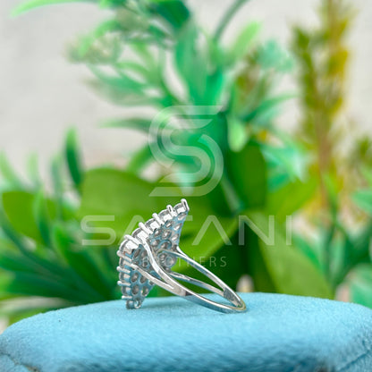 Diamond Marquis Cluster Ring