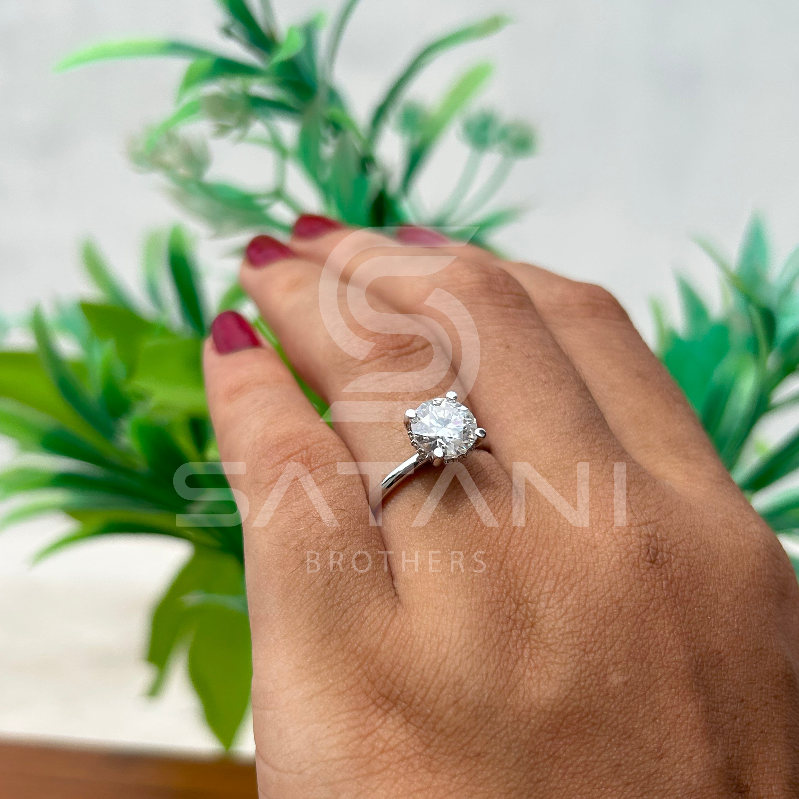 Timeless Solitaire Moissanite Ring for Women – Minimalist Design