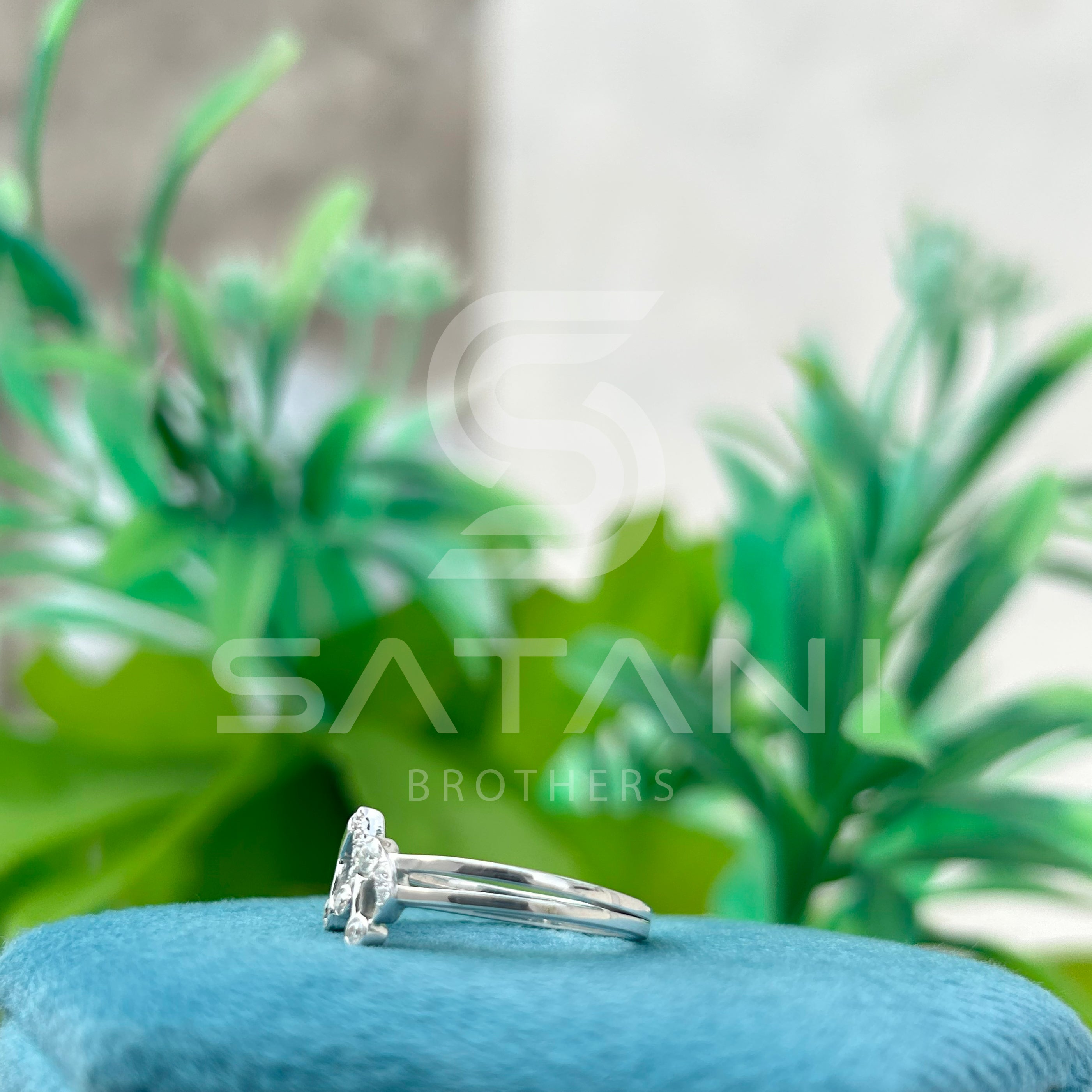 Musical Note Diamond Ring in Sterling Silver – Unique Music Lover Jewelry Gift