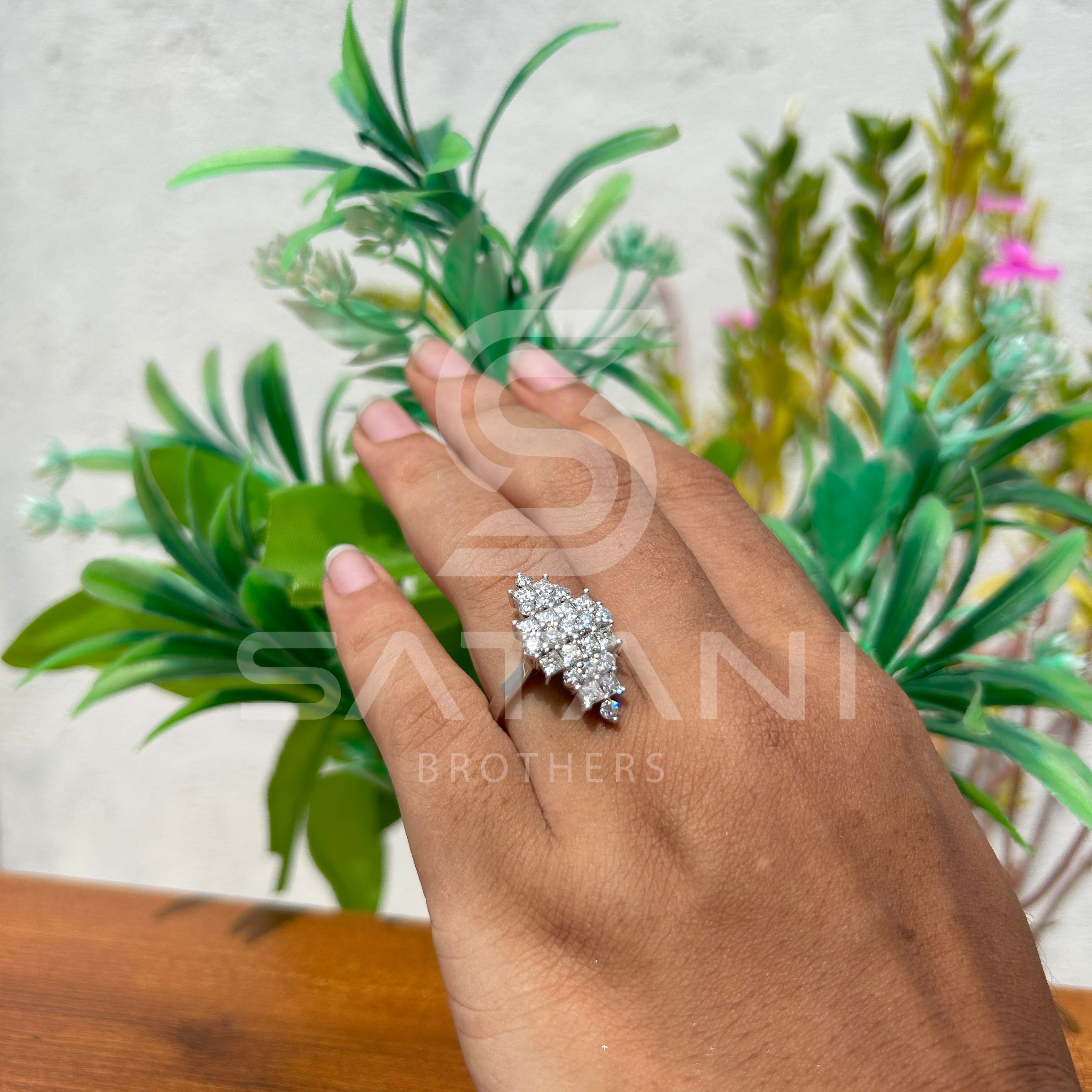 Regal Cascade Diamond Ring