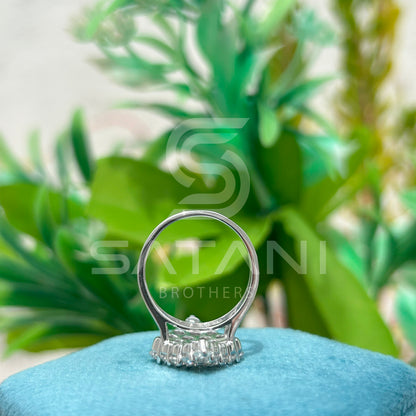 Diamond Marquis Cluster Ring