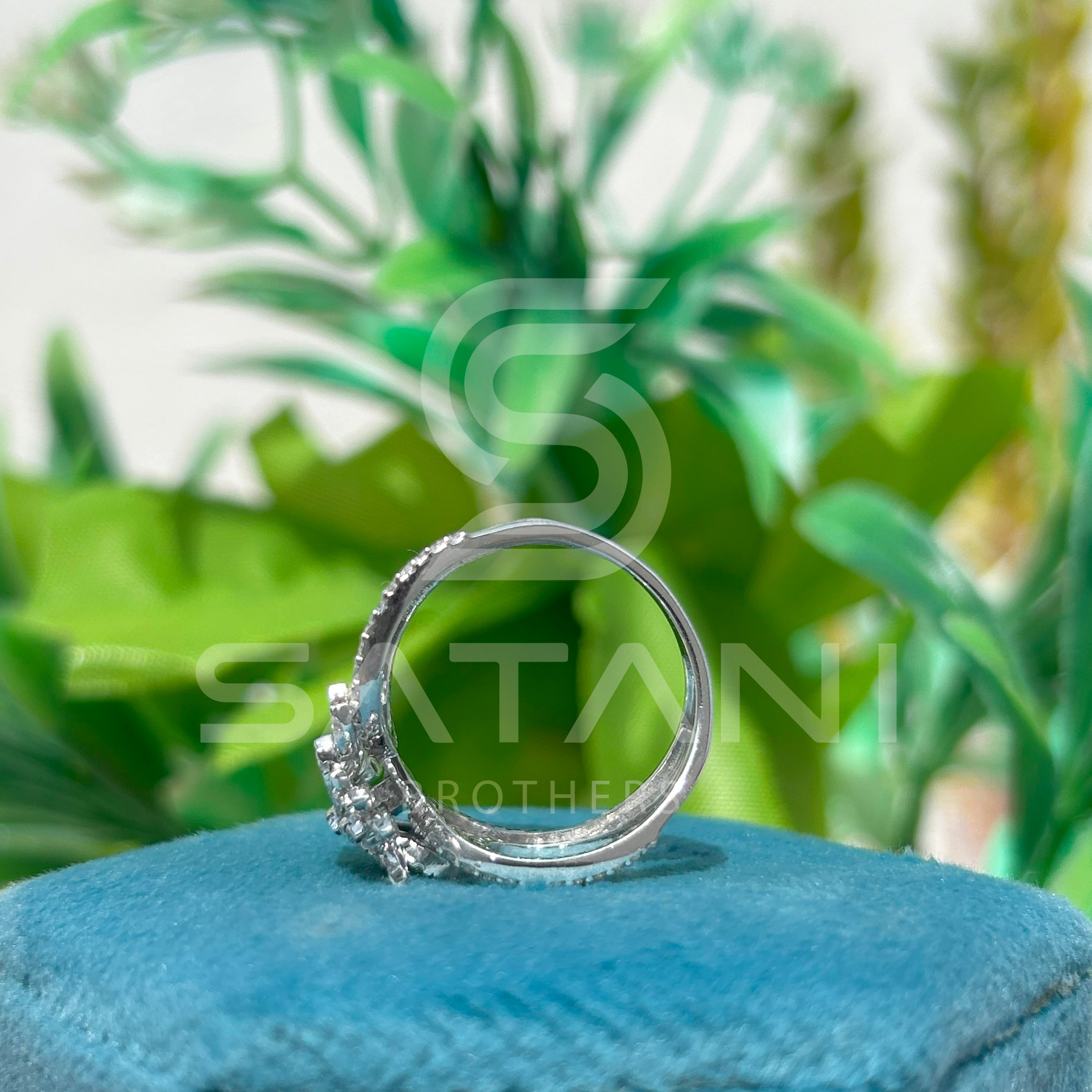 Radiant Blossom Diamond Ring
