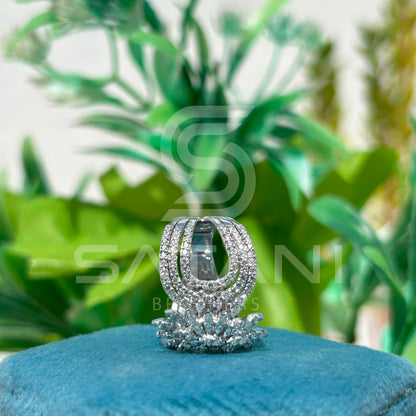 Radiant Blossom Diamond Ring