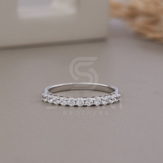 Crown Daily Wear ring Sterling Silver Ring Tiara Stackable Ring With Engagement Ring,  stacking ring,  Half Eternity Wedding Band Ring Women