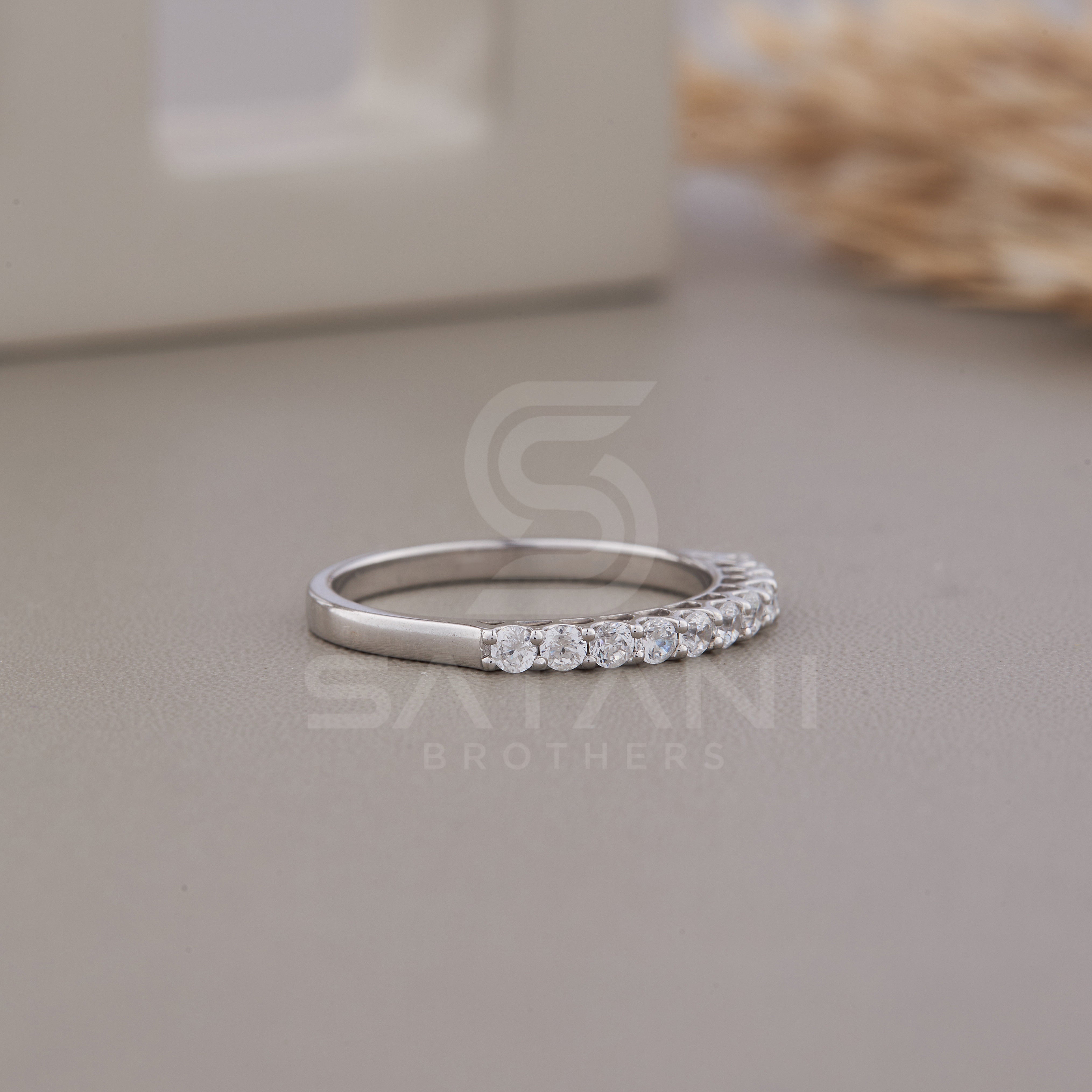 Crown Daily Wear ring Sterling Silver Ring Tiara Stackable Ring With Engagement Ring,  stacking ring,  Half Eternity Wedding Band Ring Women