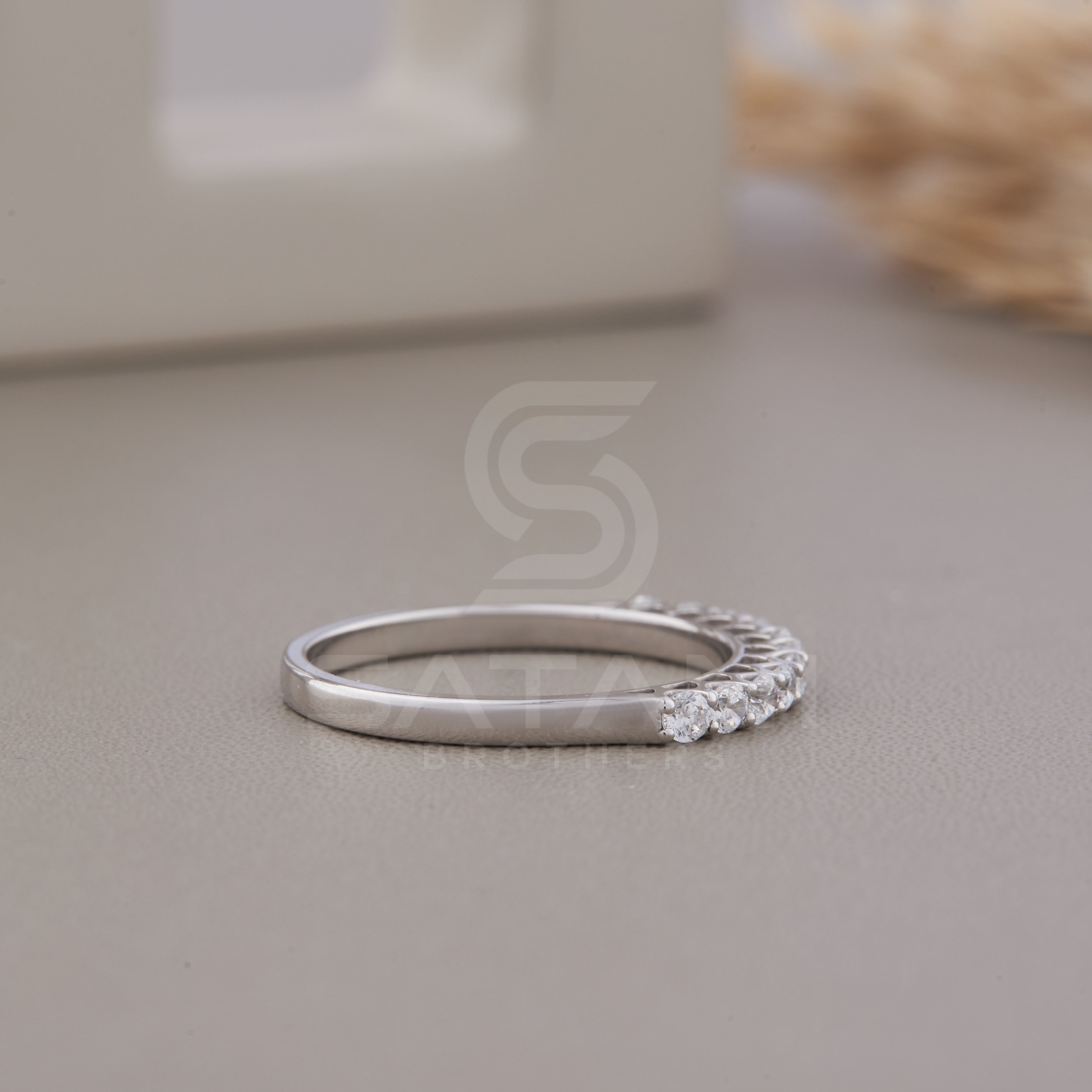Crown Daily Wear ring Sterling Silver Ring Tiara Stackable Ring With Engagement Ring,  stacking ring,  Half Eternity Wedding Band Ring Women