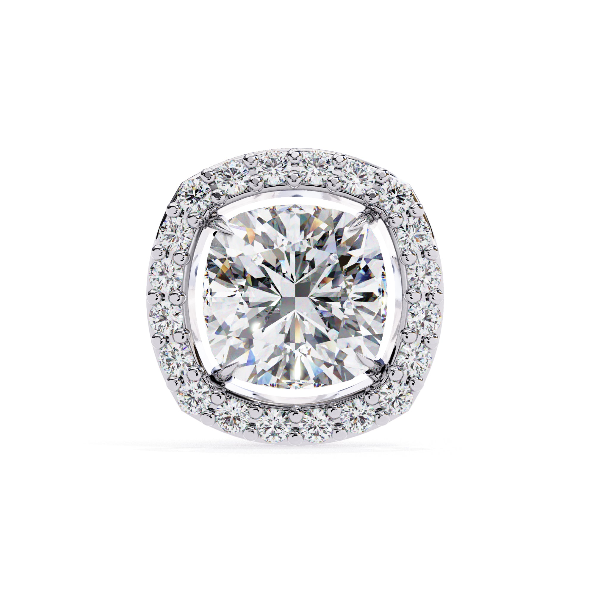 cushion cut earring for women , halo earring , best for women earring